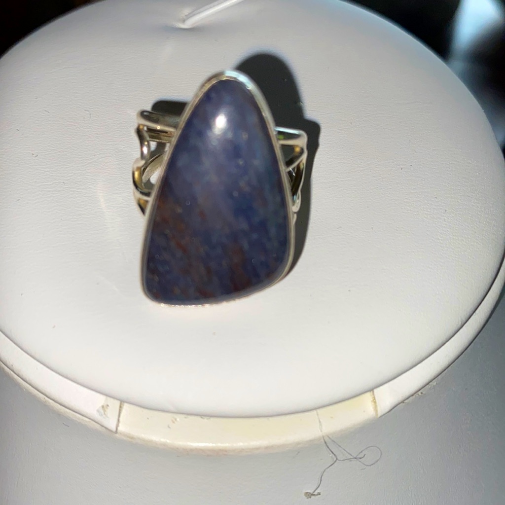 Jay King Free Form Chalcedony Open Shank Sz9 Ring